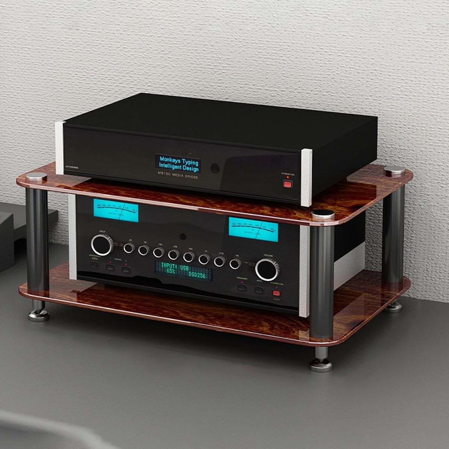 Corner Record Cabinet/Av Stand for Home Theater