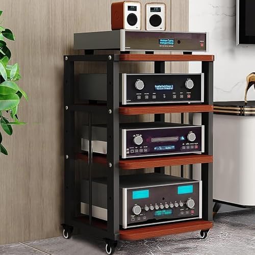 Mobile AV Media Stand with Wheels