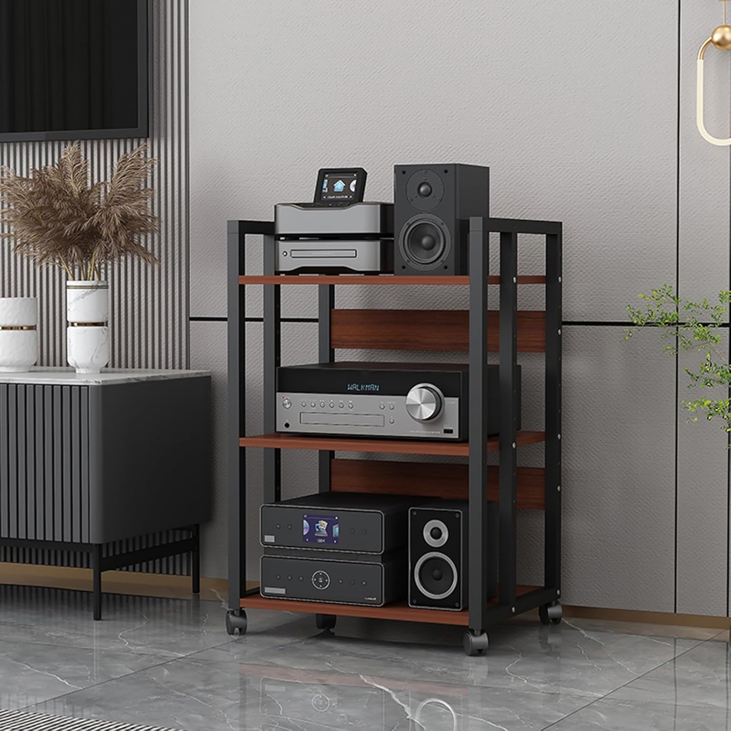 Height Adjustable Modern Audio-Video Media Stand