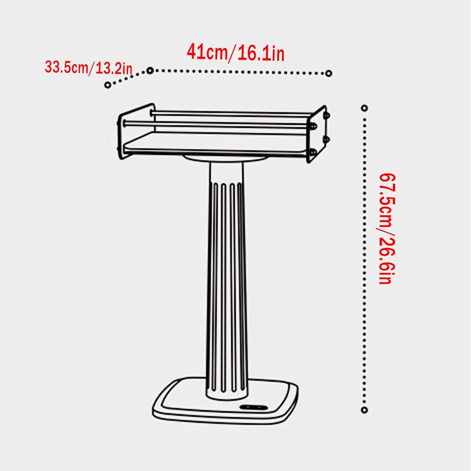 LYXWGRZD HiFi Racks and Stands Audio Rack Cabinet AV Shelf TV Table Stand Wood and Acrylic for Turntable Record Player DVD Stands Audio Entertainment Unit Media Cabinet(Black)