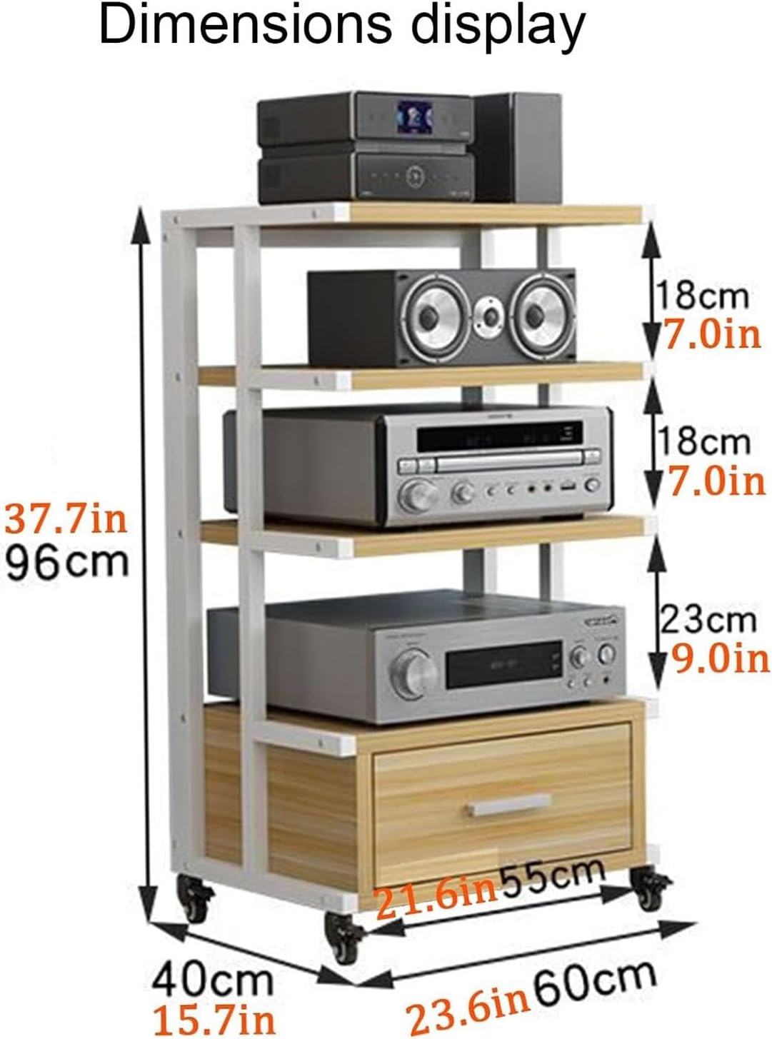 Media Stand AV Media Stand Corner Rack
