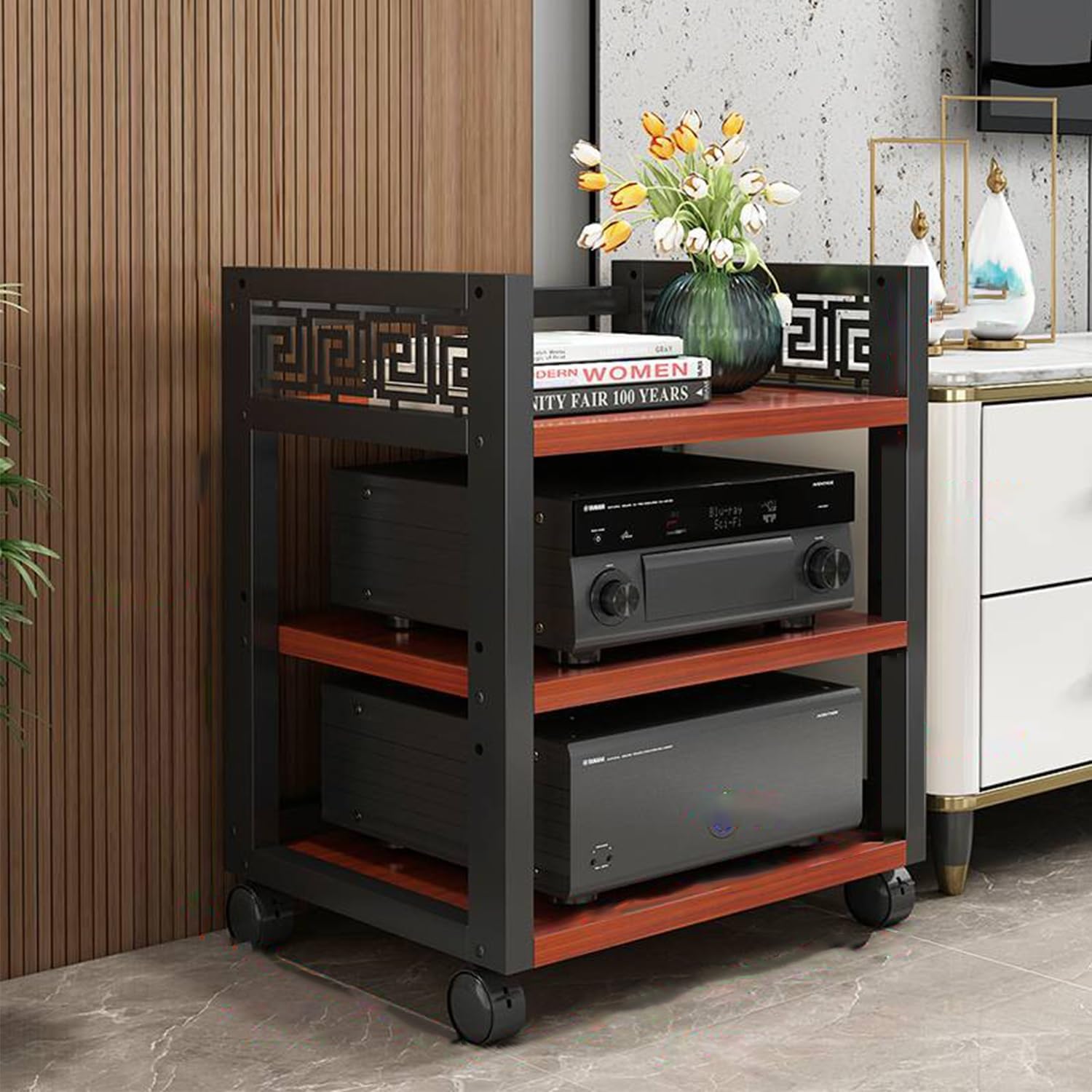 Laohucai AV Media Stand with Wheels