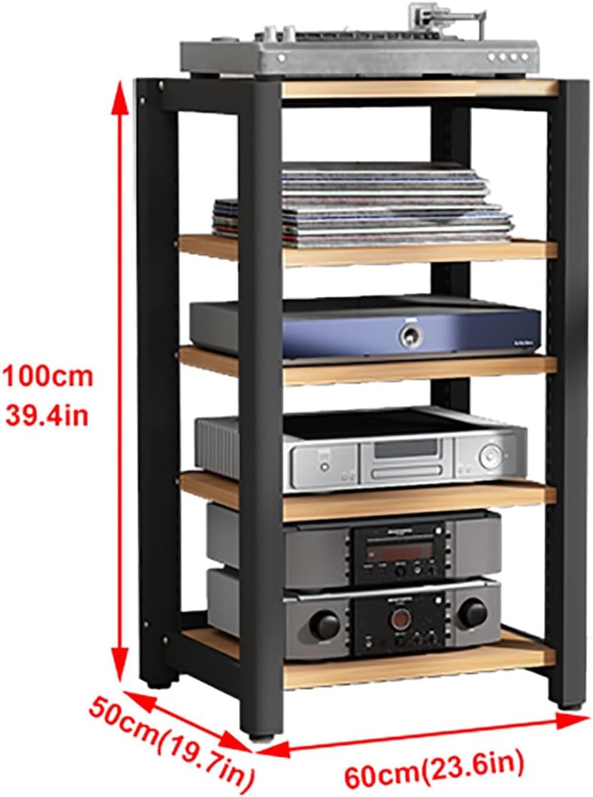 JIAHESHYP 5-Tier Shelves Audio Video Media Stand