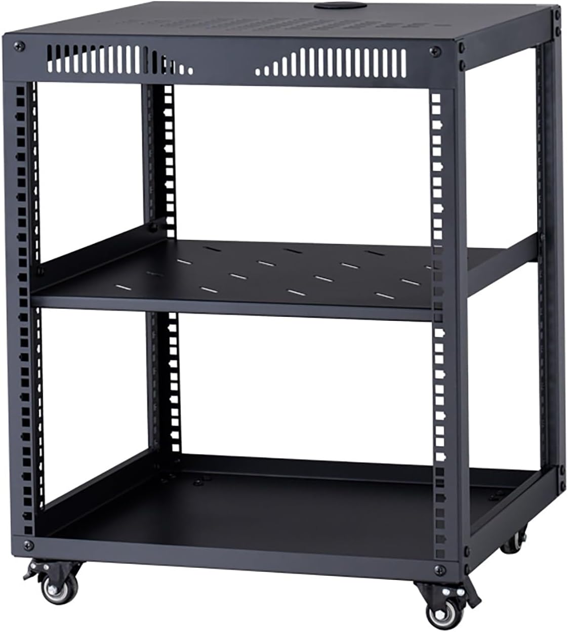 ZIHESY Audio Rack Tower AV Media Stand Audio Stand with Wheel