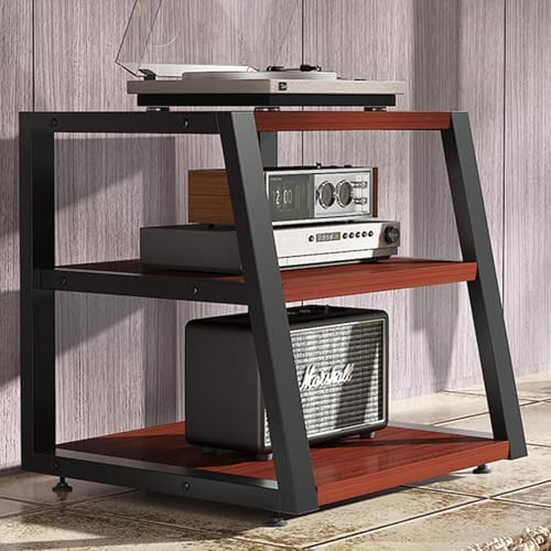 Natural 4-Tier AV Media Stand