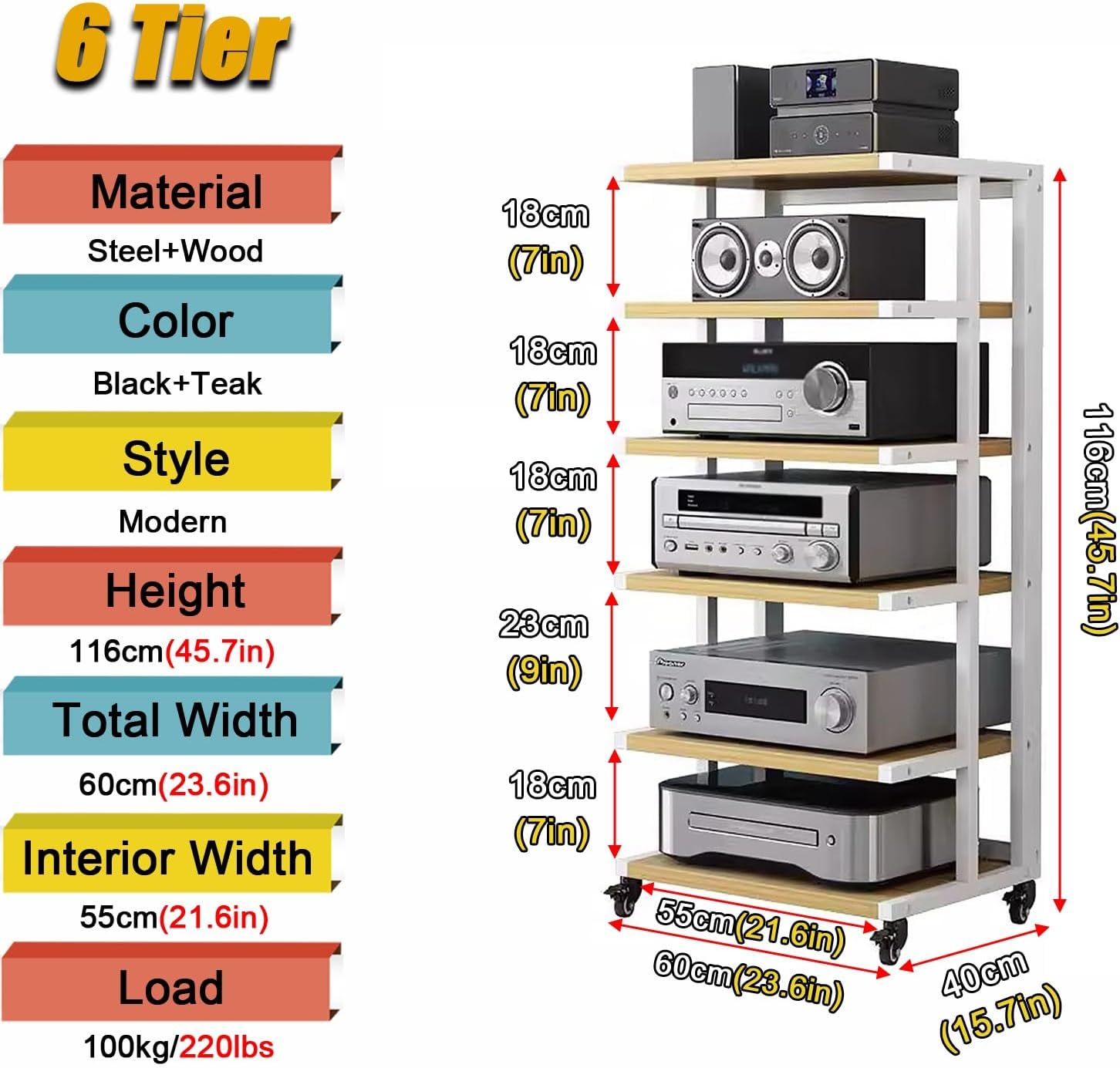 LZMZMQ Corner Stereo Stands for Living Room