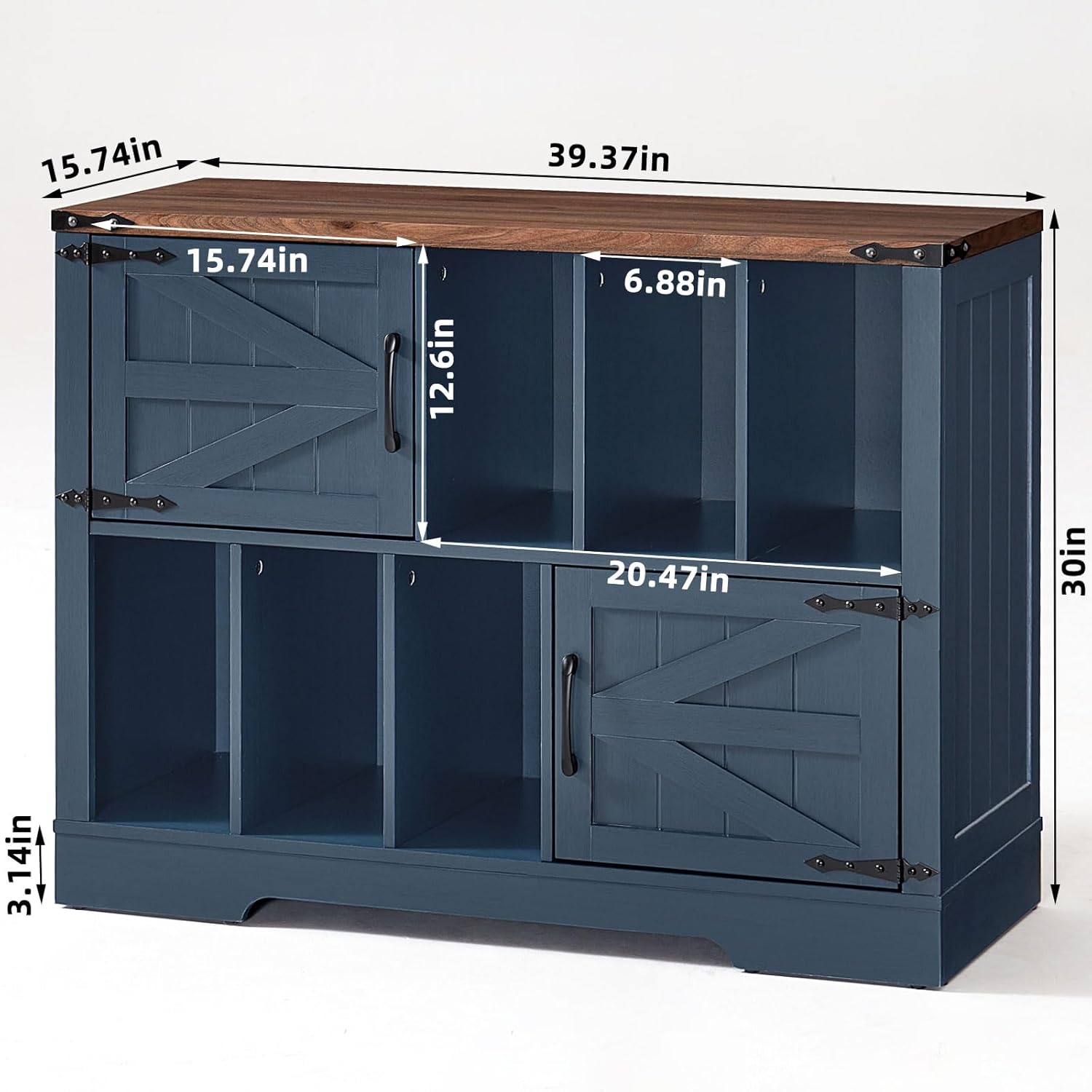 Joaxswe Large Record Player Stand with Vinyl Storage Up to 450 Albums