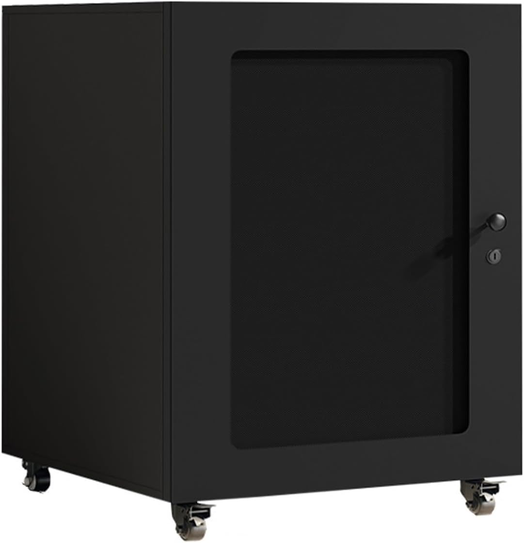 Storage Shelf Media Stand Audio Video Component Cabinet Stereo Rack with Metal Mesh