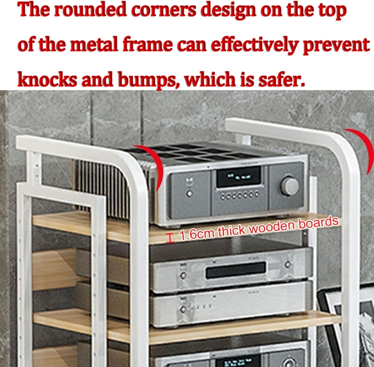 AErosx 5-Tier Audio Video Media Stand