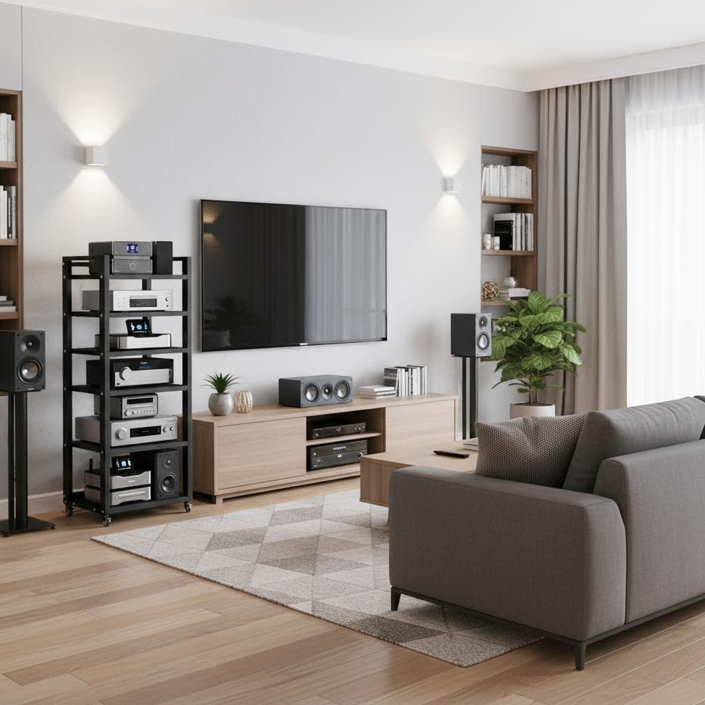 XEOKXOIT 6 Tier AV Media Stand