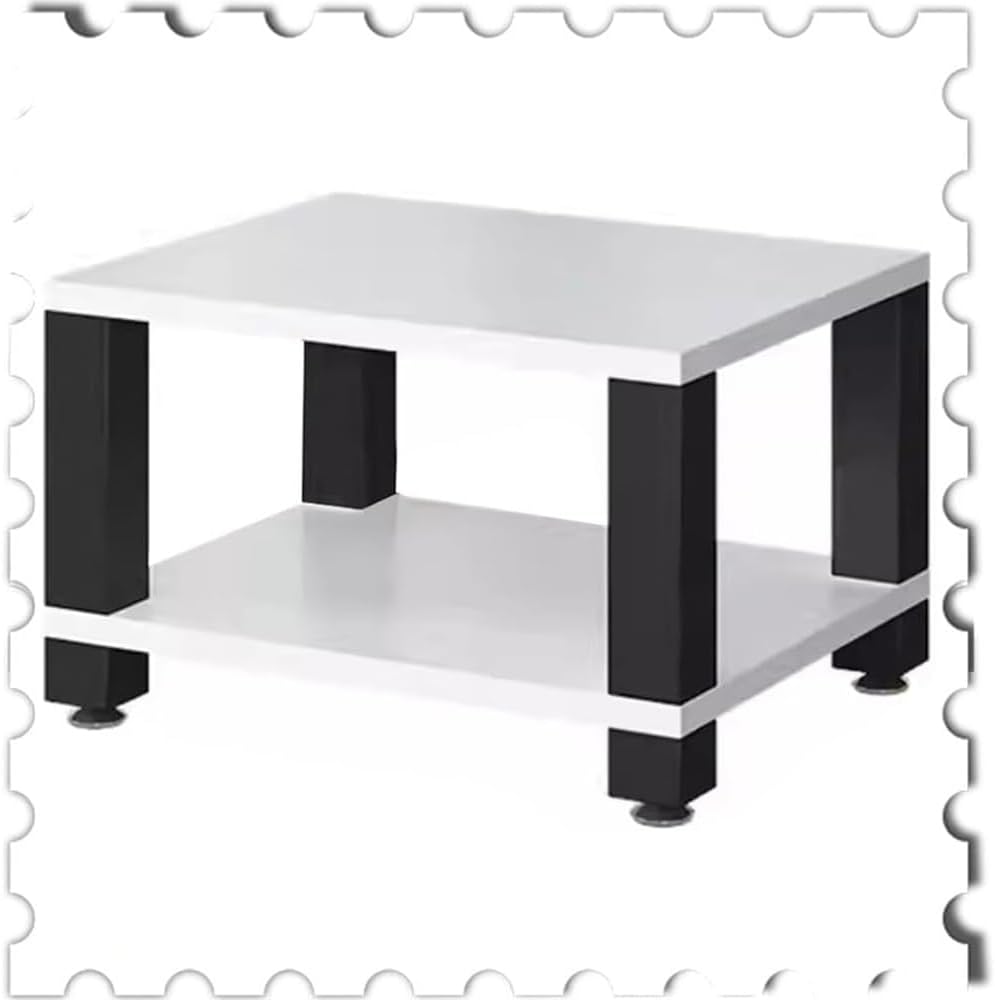 BIUBPW Solid Wood Media Cabinet for Audio Video 4-Tier Wooden Shelves AV Media Stand Stereo Rack for Home/Office/Theater