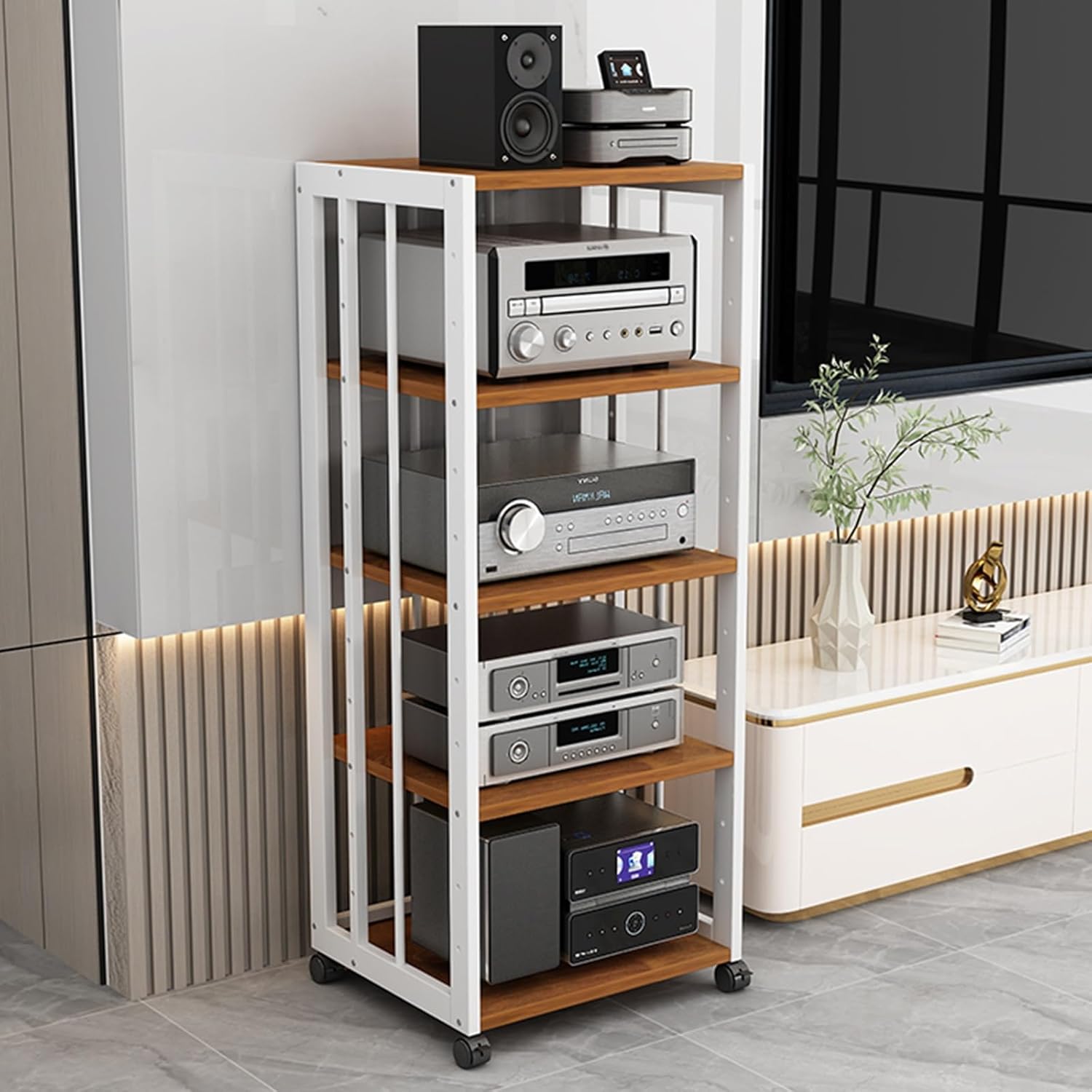 5-tier av media stand