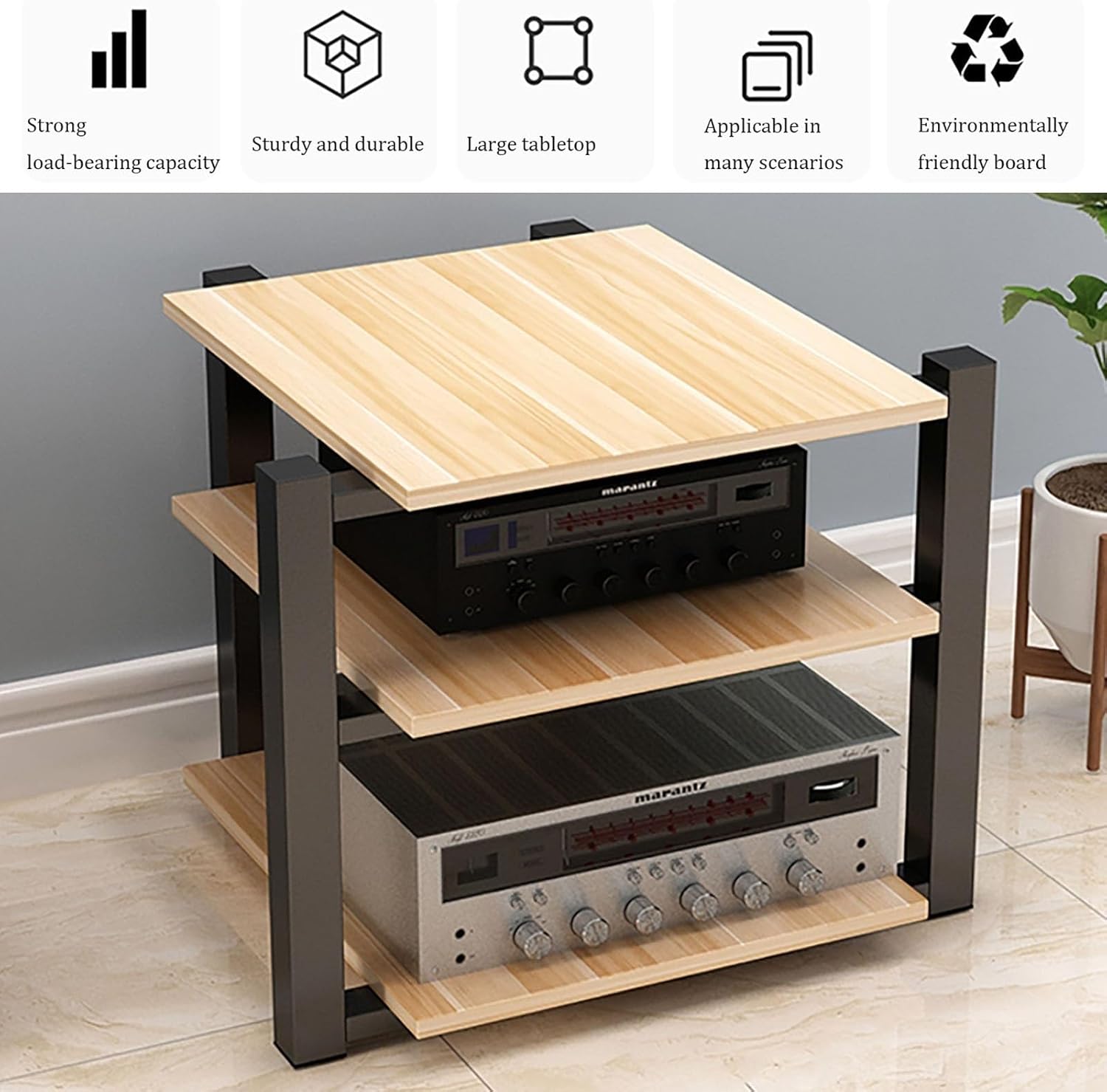 HOLGVE 2/3/4 Tier AV Media Stand