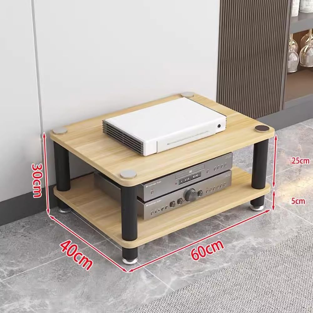 Modern Yellow Media Storage Cabinet Rack