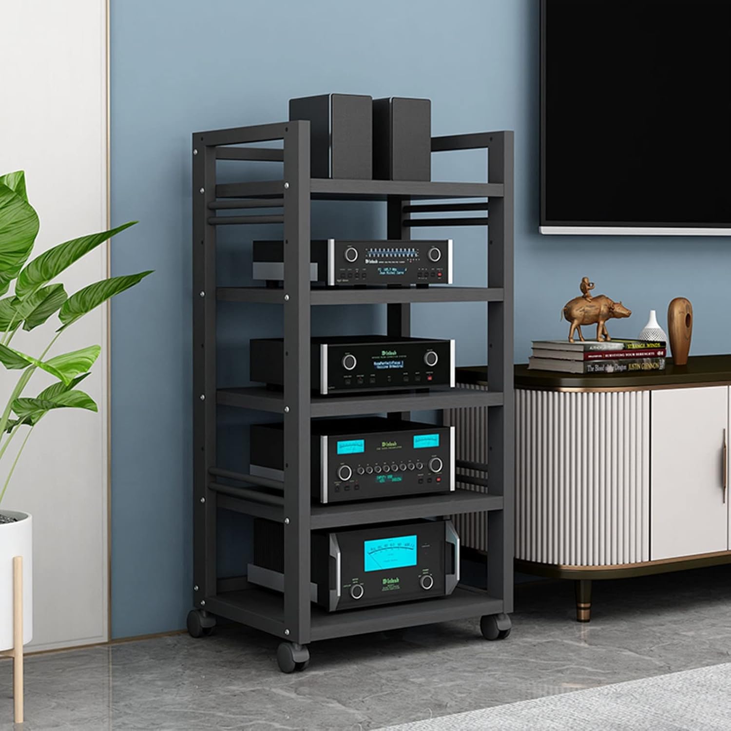 Audio-Video Media Stand with 5-Tier
