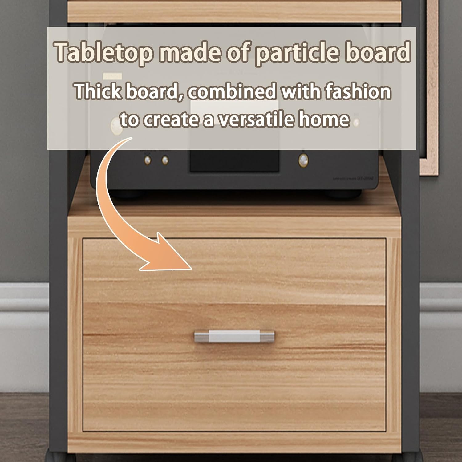 KUKIXKK with Wheels Audio-Video Media Stand Design