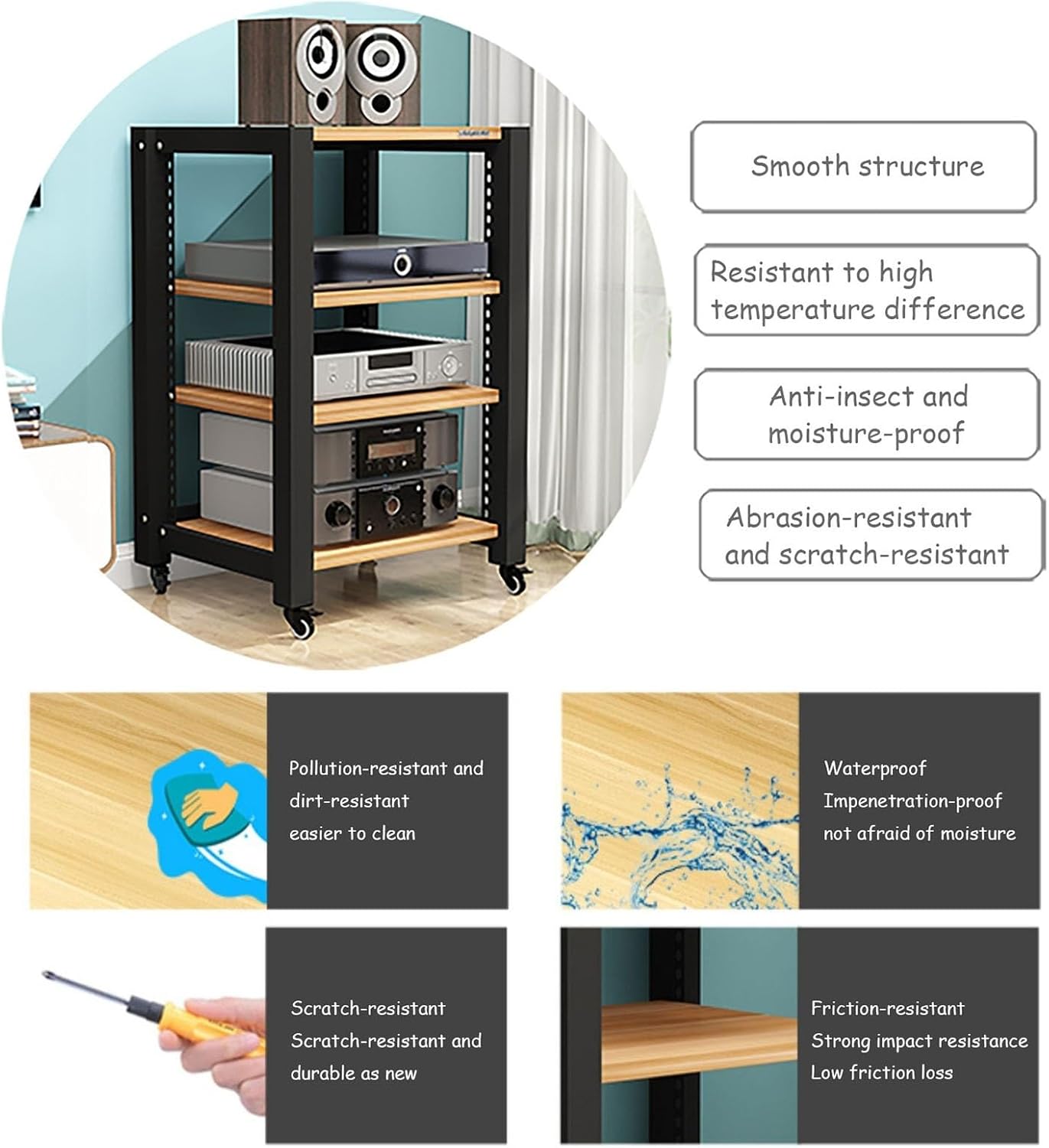 HOLGVE AV Media Stand
