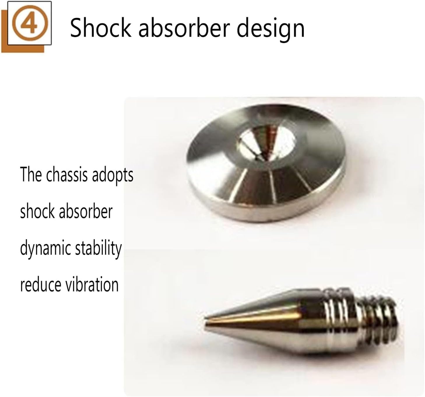 HOFSSI 4-Tier AV Media Cabinet Stand Component Cabinet