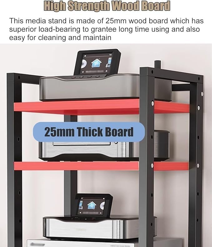 BYZOMU 8 Tier Stereo Components Rack/Cabinet