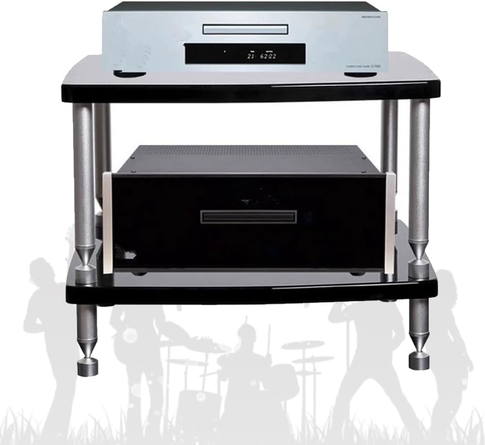 MDYHY HiFi Rack Audio Stand 1/2/3/4 Layer AV Media Stand Stereo Cabinet