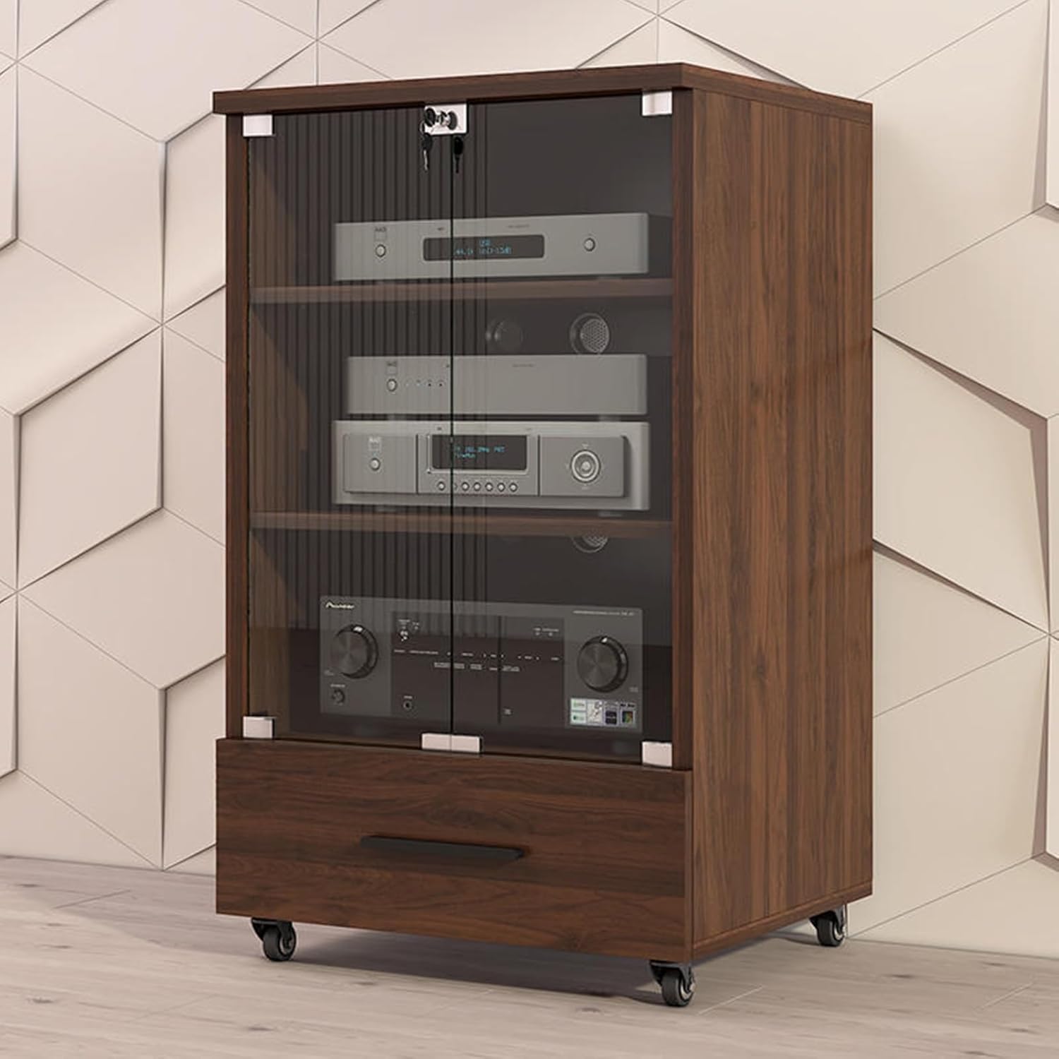 LYXWGRZD 2/3 Tier AV Media Stand