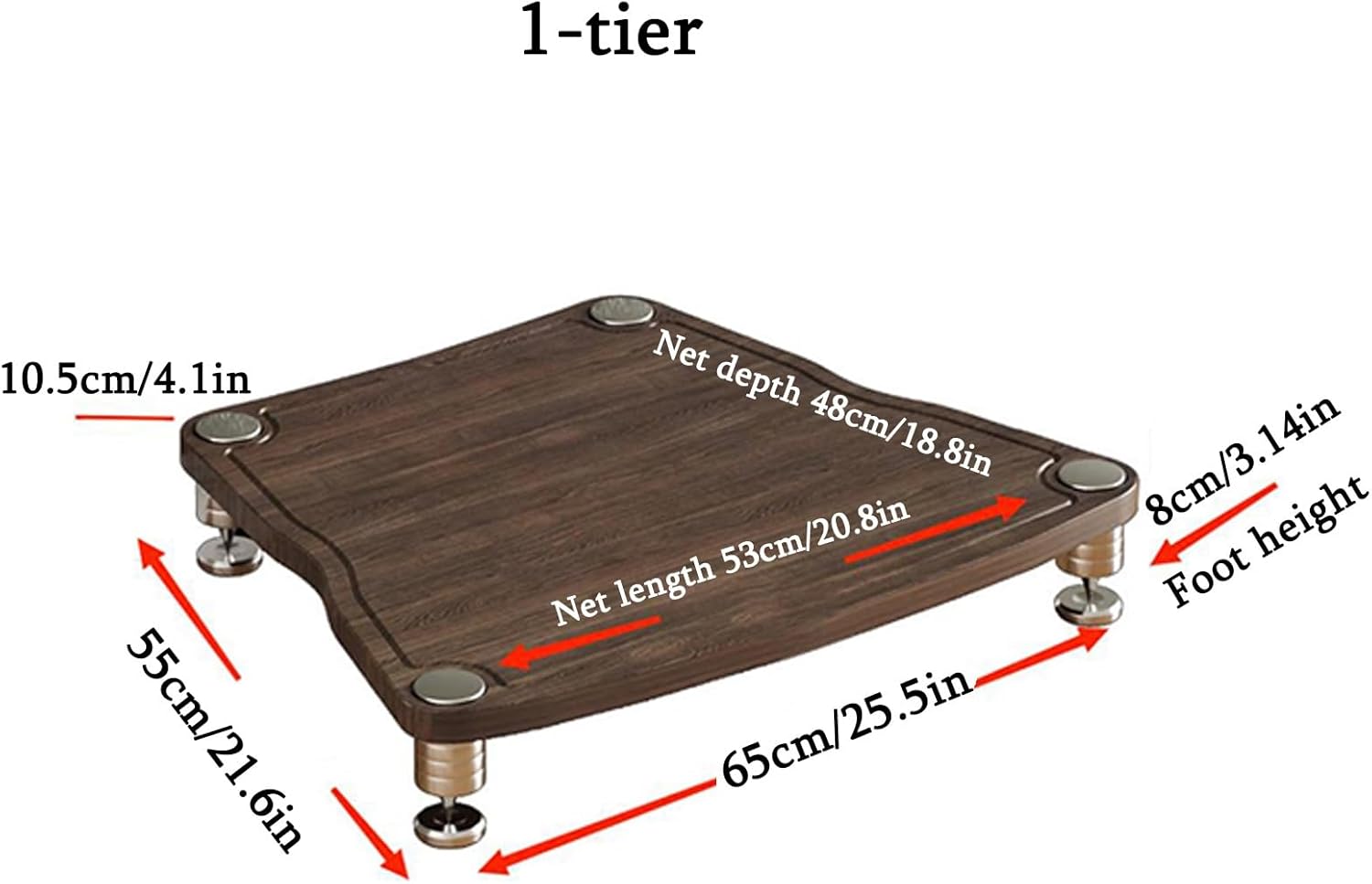 GUAWJRZDP Multi-Tier Audio Rack