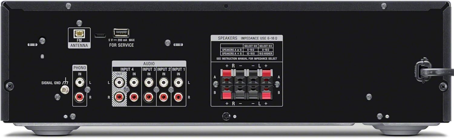 Sony STRDH190 2-ch Stereo Receiver with Phono Inputs and Bluetooth Bundle with 100ft of Speaker Wire and 5 Pairs of Banana Plugs (3 Items)