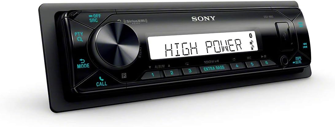 Sony DSX-M80 High Power 45W X 4 Rms Digital Media Receiver with Bluetooth and SiriusXM Ready