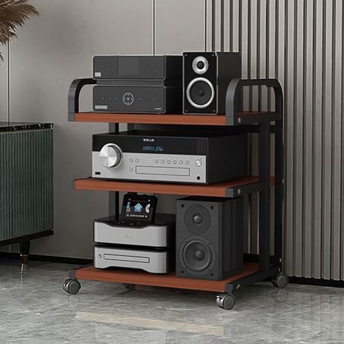 AV Media Stand Movable Audio Rack