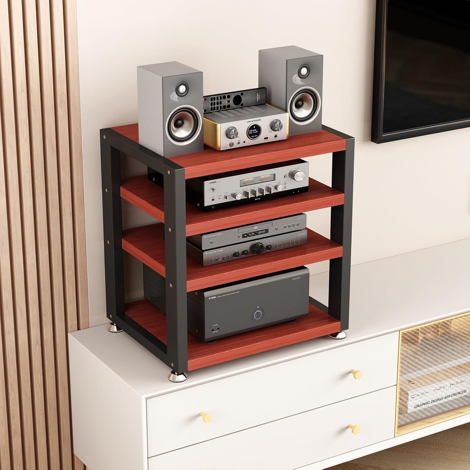 XingLi 3/4-Tier AV Media Stand