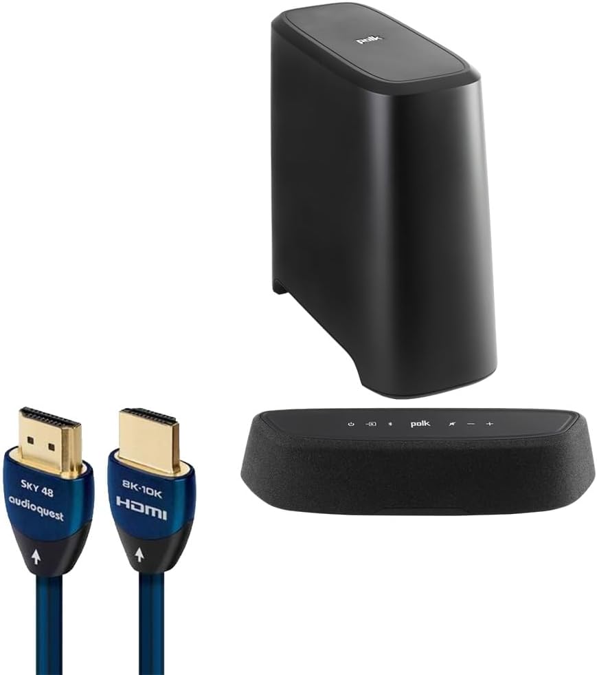 Polk Audio Magnifi Mini AX Soundbar System with AudioQuest Sky 3m HDMI Cable