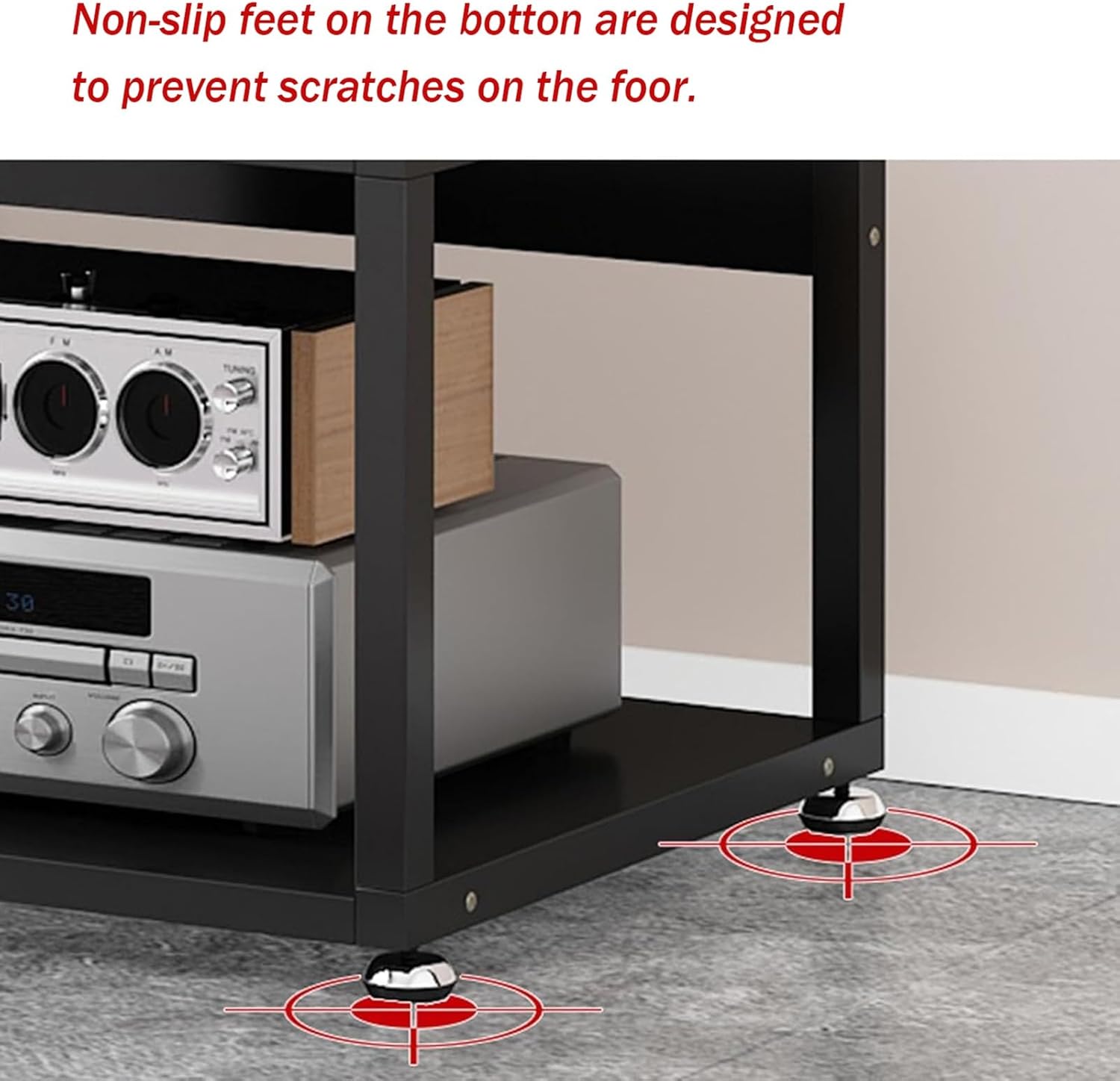 3/4/5 Tier Audio Shelf