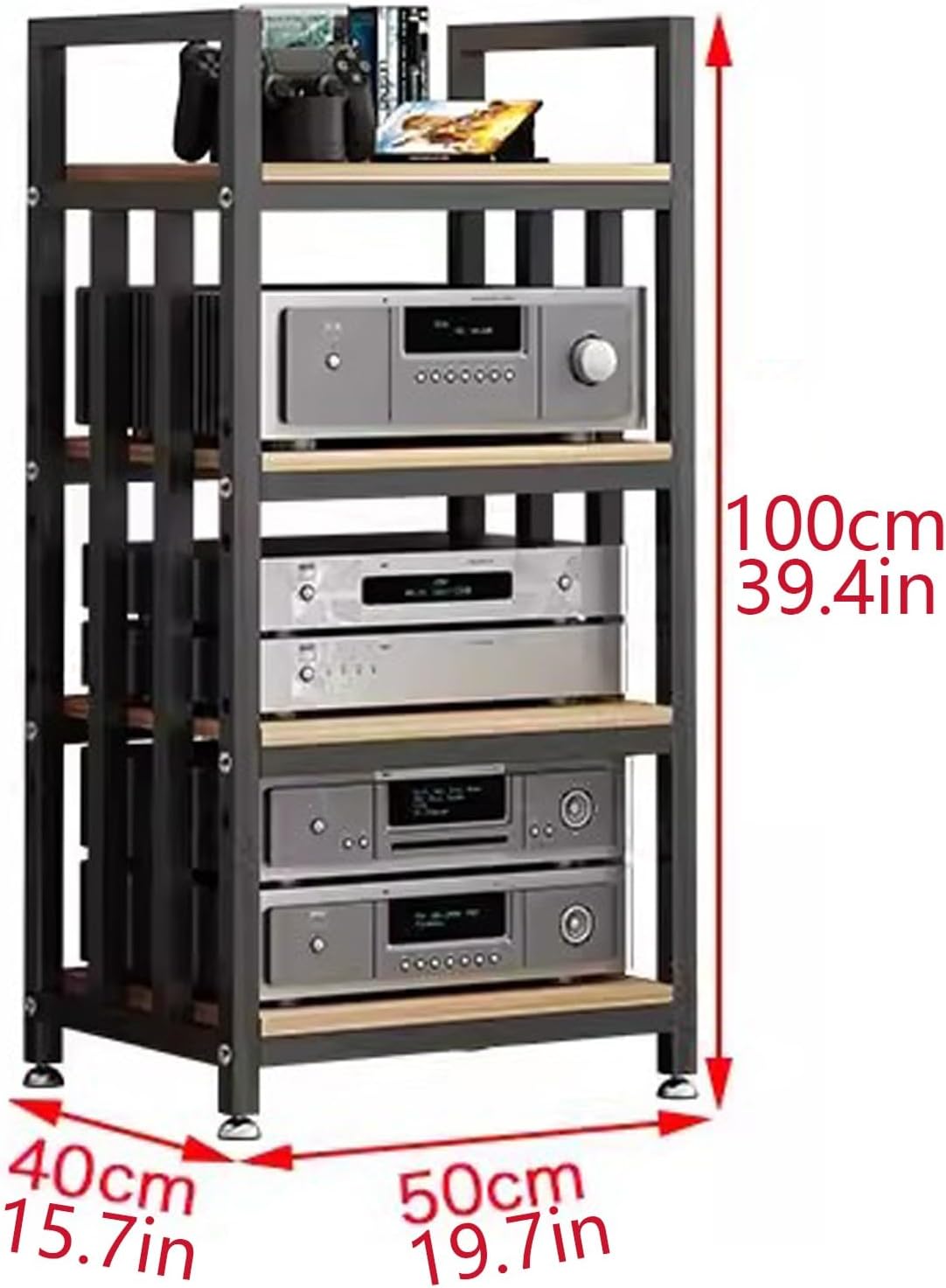 THNSAWX 4 Tier AV Media Stand