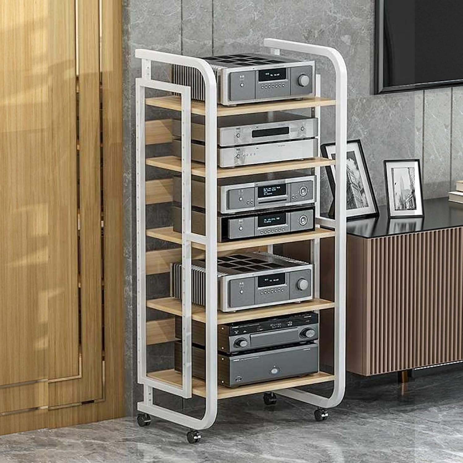 ISOFORMA 5-Tier AV Media Stand