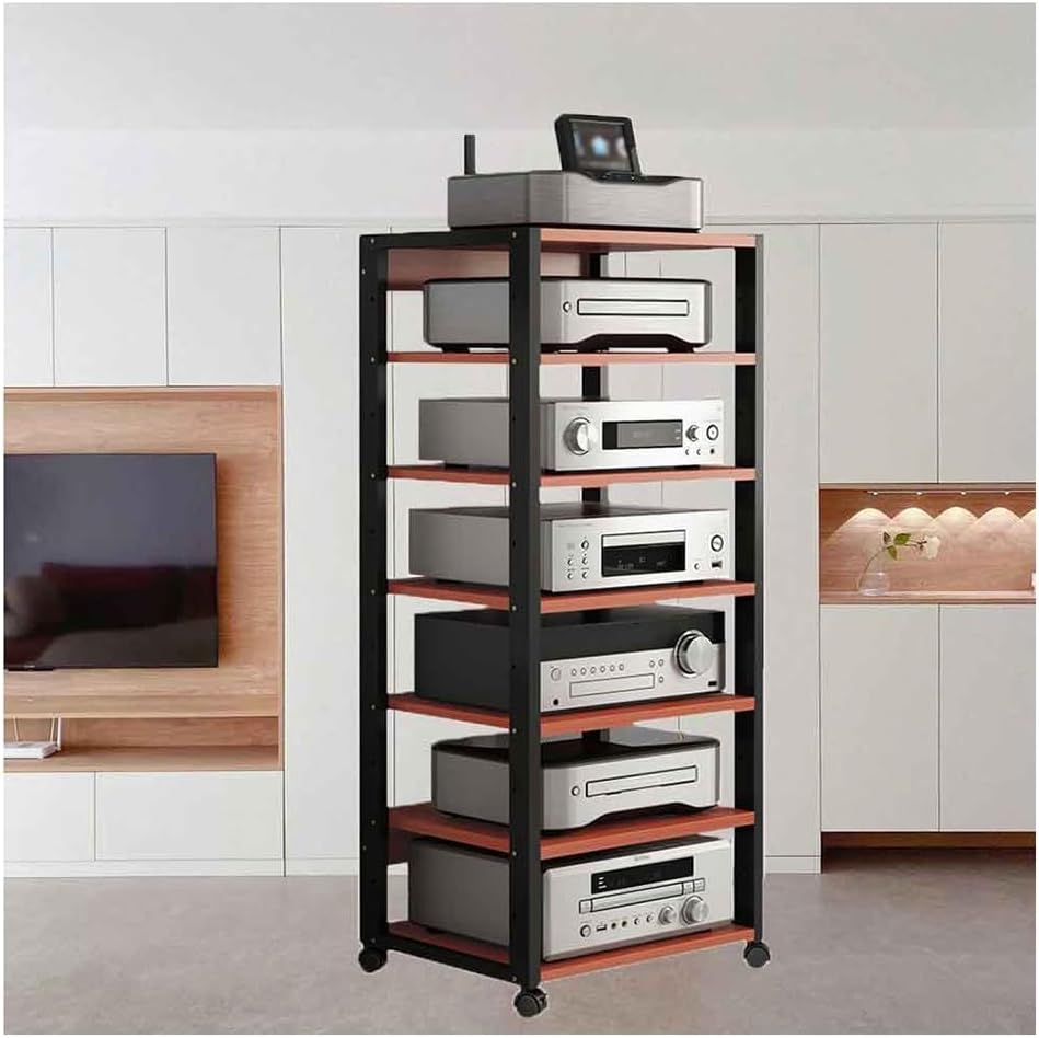 Hifi Racks 7 Tier Home Entertainment Media TV Stereo Stand