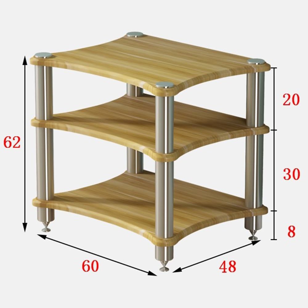 OUKEJNM Movable 1/2/3/4-Tier Media Storage Cabinet
