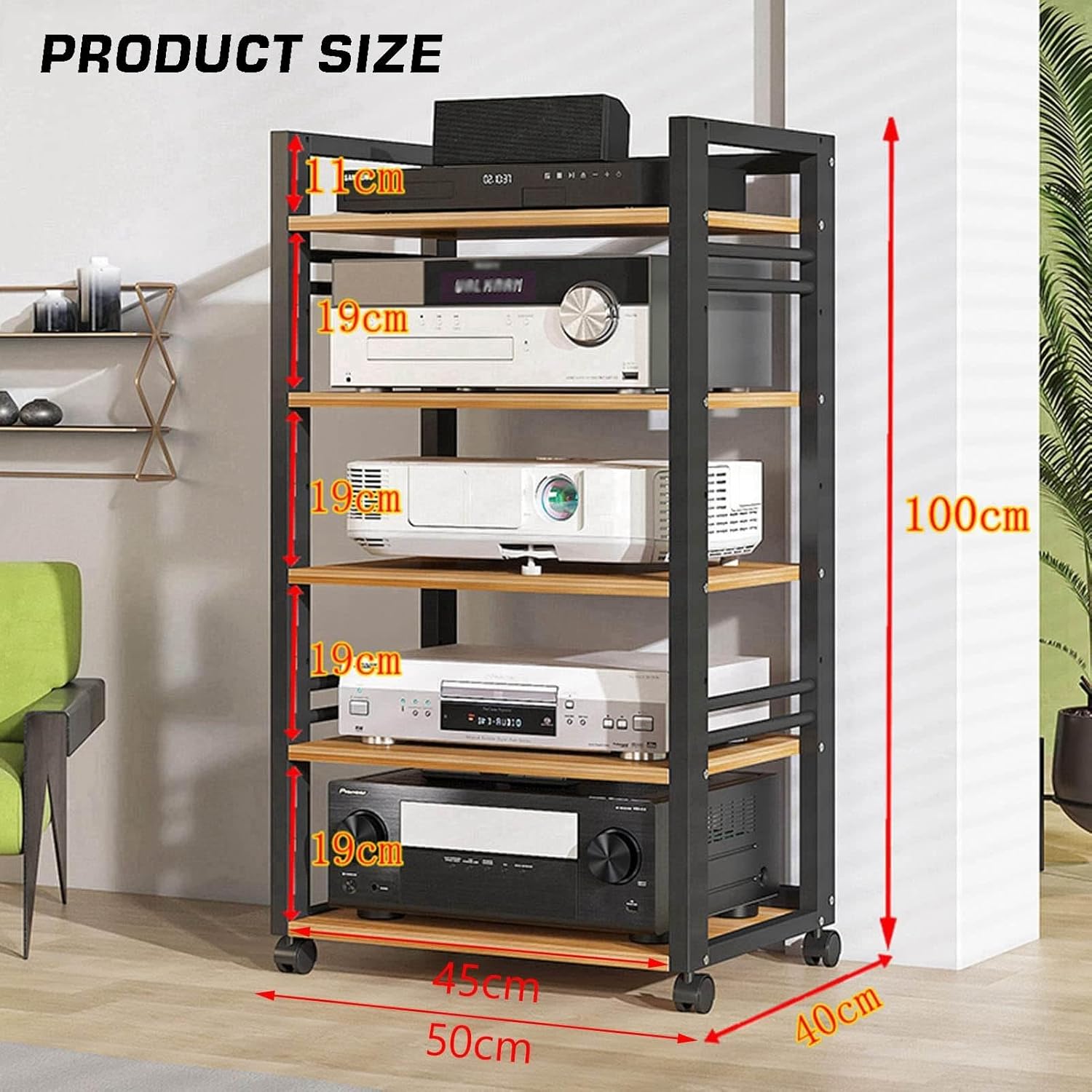 5-Tier AV Media Stand