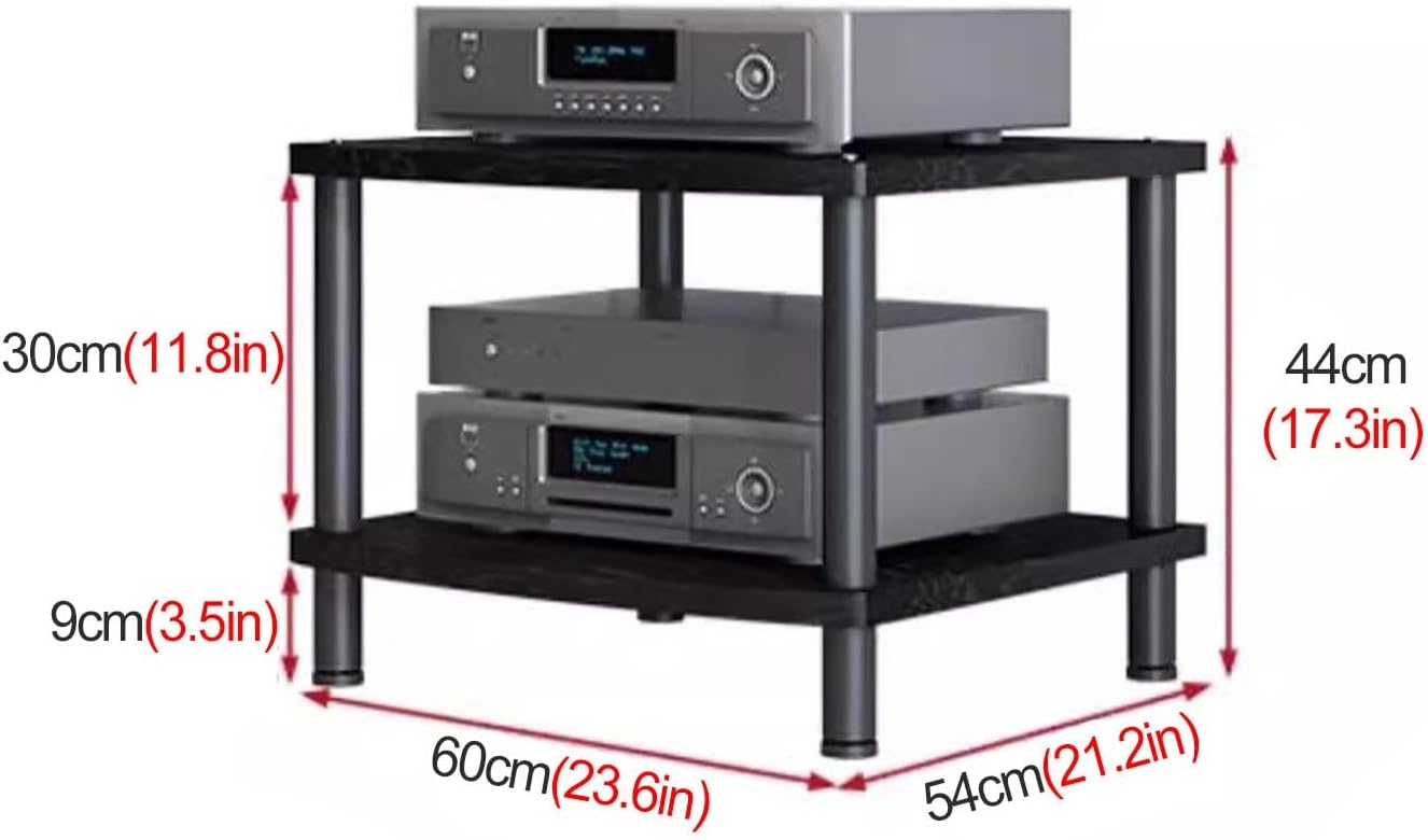 YLLFFLL 3/4/ 2 Shelf Stereo Racks and Stands Freestanding