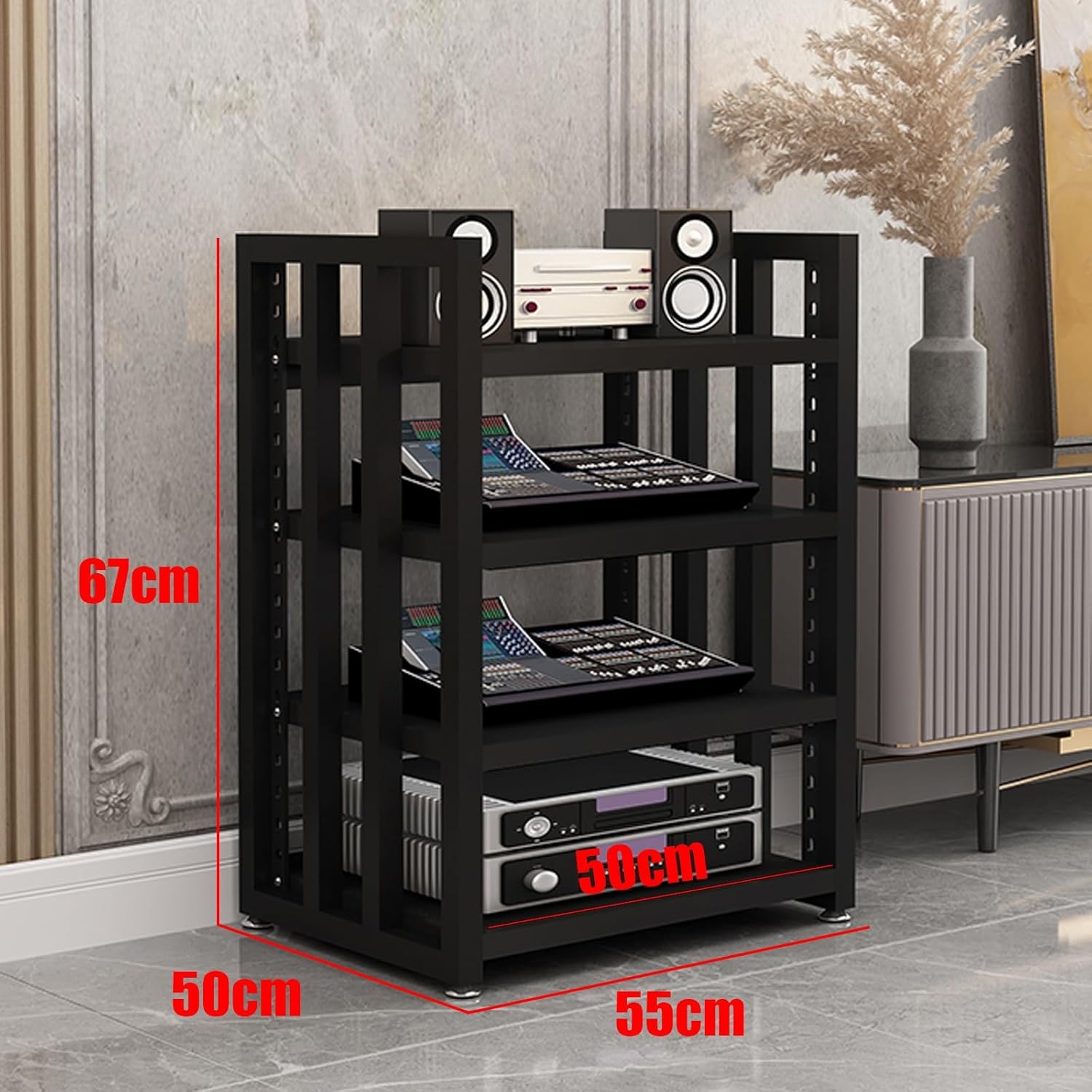 Zdlopteron Metal Audio Rack Shelf Tower