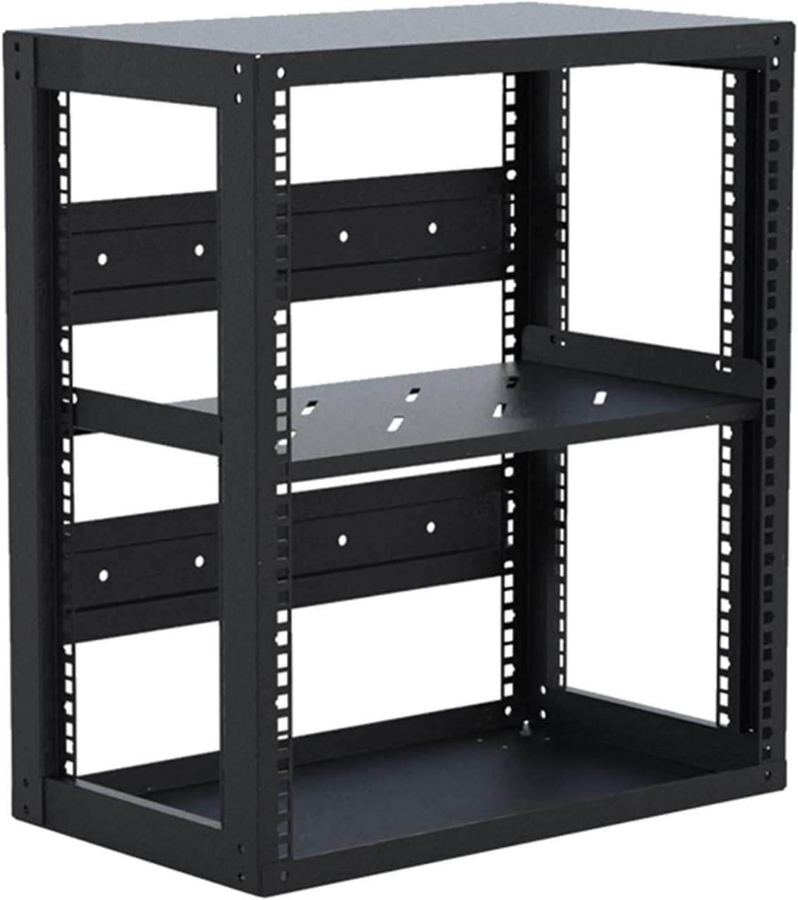 2 Tier Audio-Video Media Stand with Adjustable Shelves
