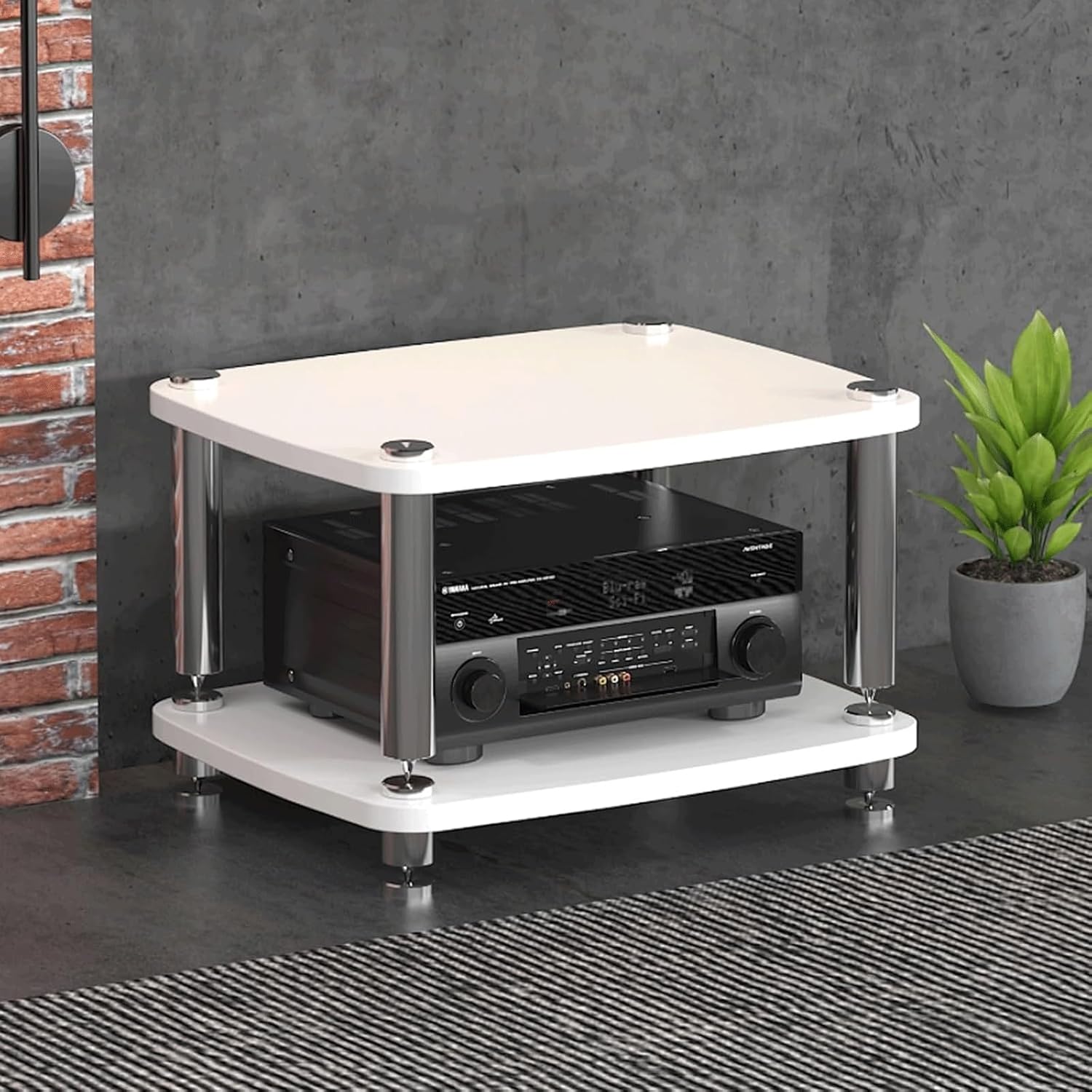 PZEOB Audio Rack Tower CD Player Stand Audio Component Rack