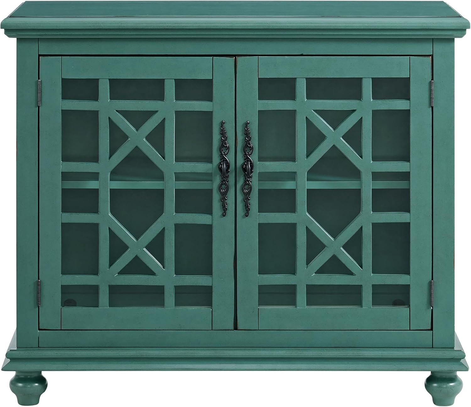 Martin Svensson Home Elegant Small Spaces Accent Cabinet with Glass Doors
