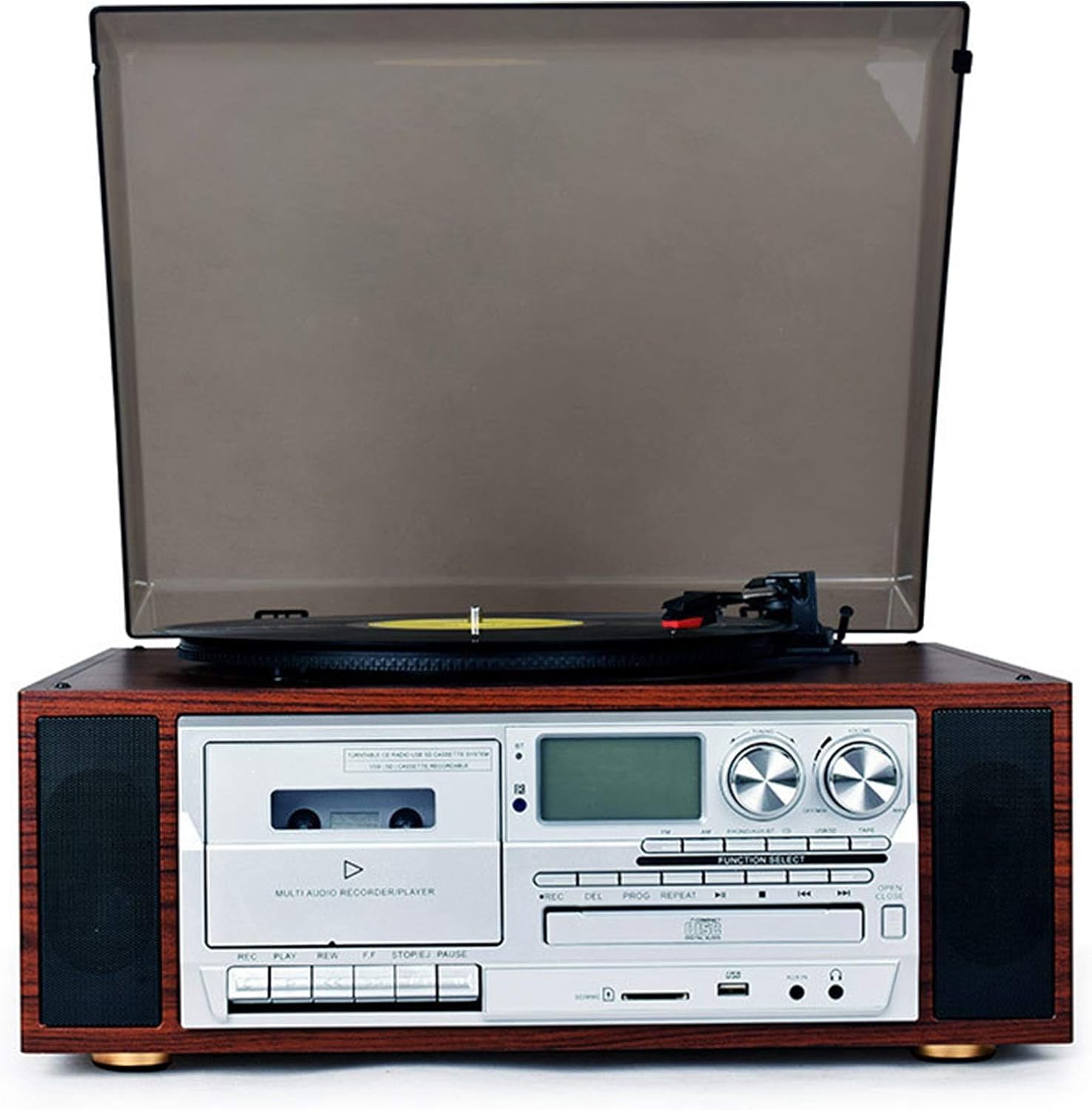 Bluetooth Record Player Turntable with Stereo Speaker