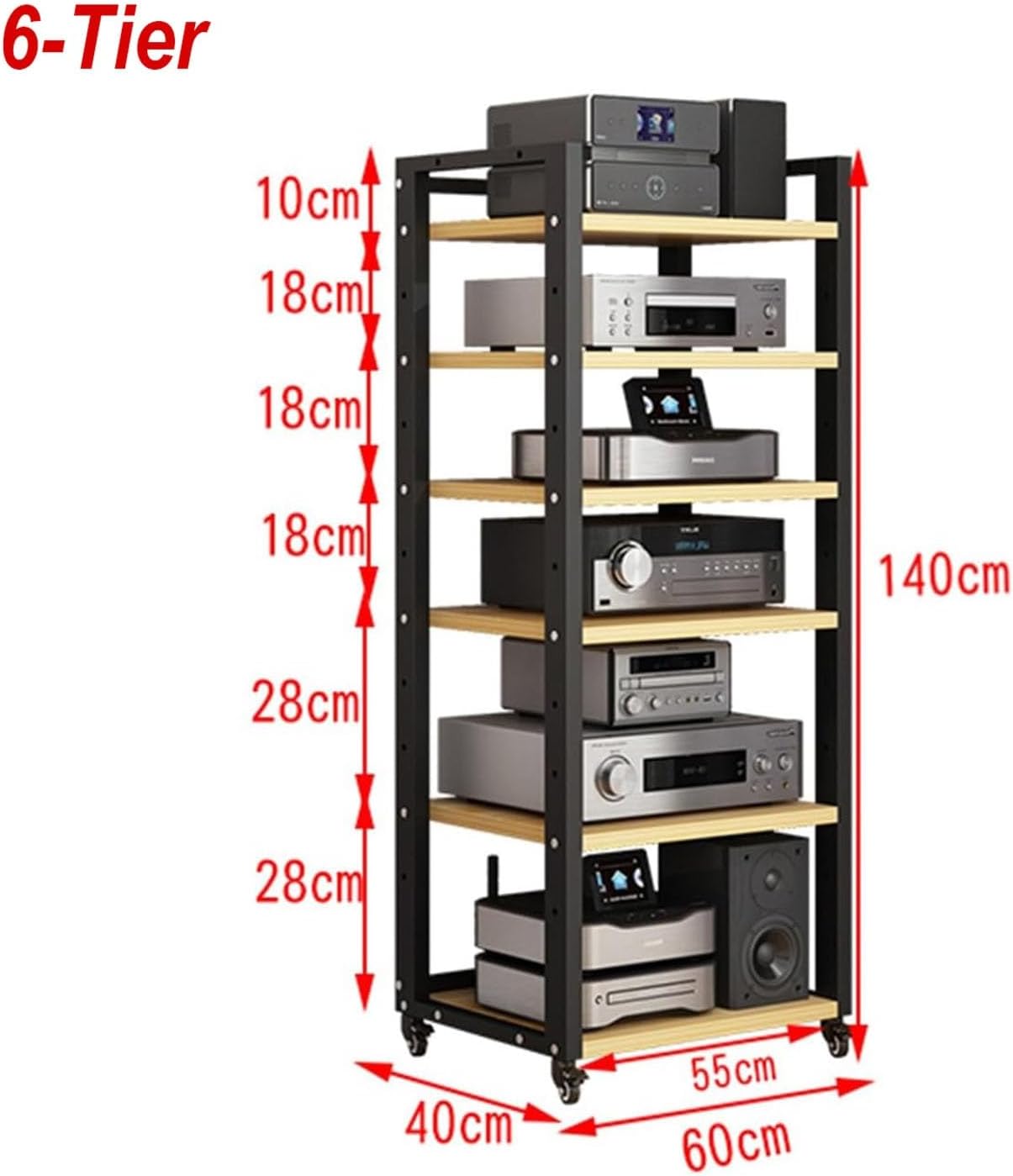 XingLi 5/6/7-Tier Media Stand