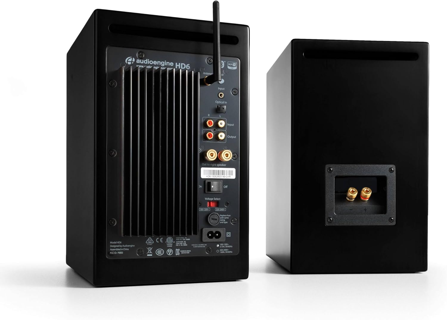 Audioengine HD6 Premium Powered Bookshelf Speakers | 150W Audiophile-Grade Bluetooth 5.0 Speakers with aptX HD | 24-Bit DAC | Real Wood Veneer