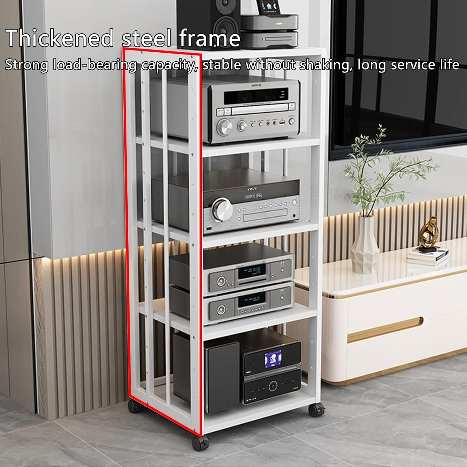 5-tier av media stand