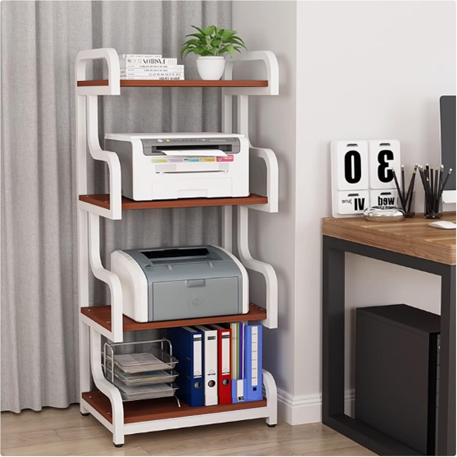 Audio Rack AV Media Stand - Corner Audio Tower & Stereo Shelf for Living Room