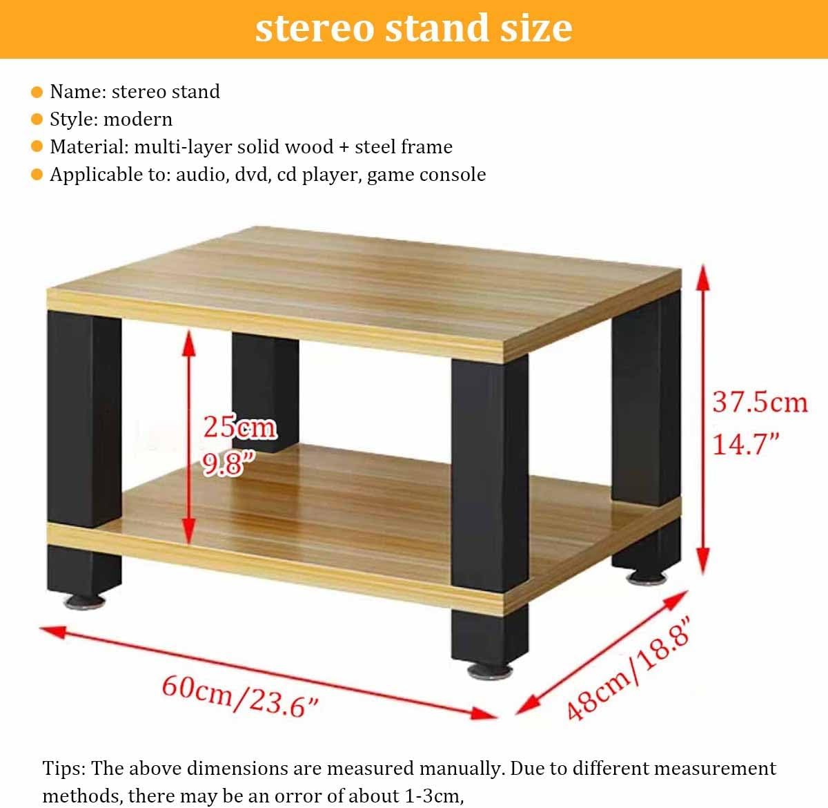 1/2/3/4-Tier AV Media Stand