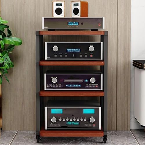 Mobile AV Media Stand with Wheels