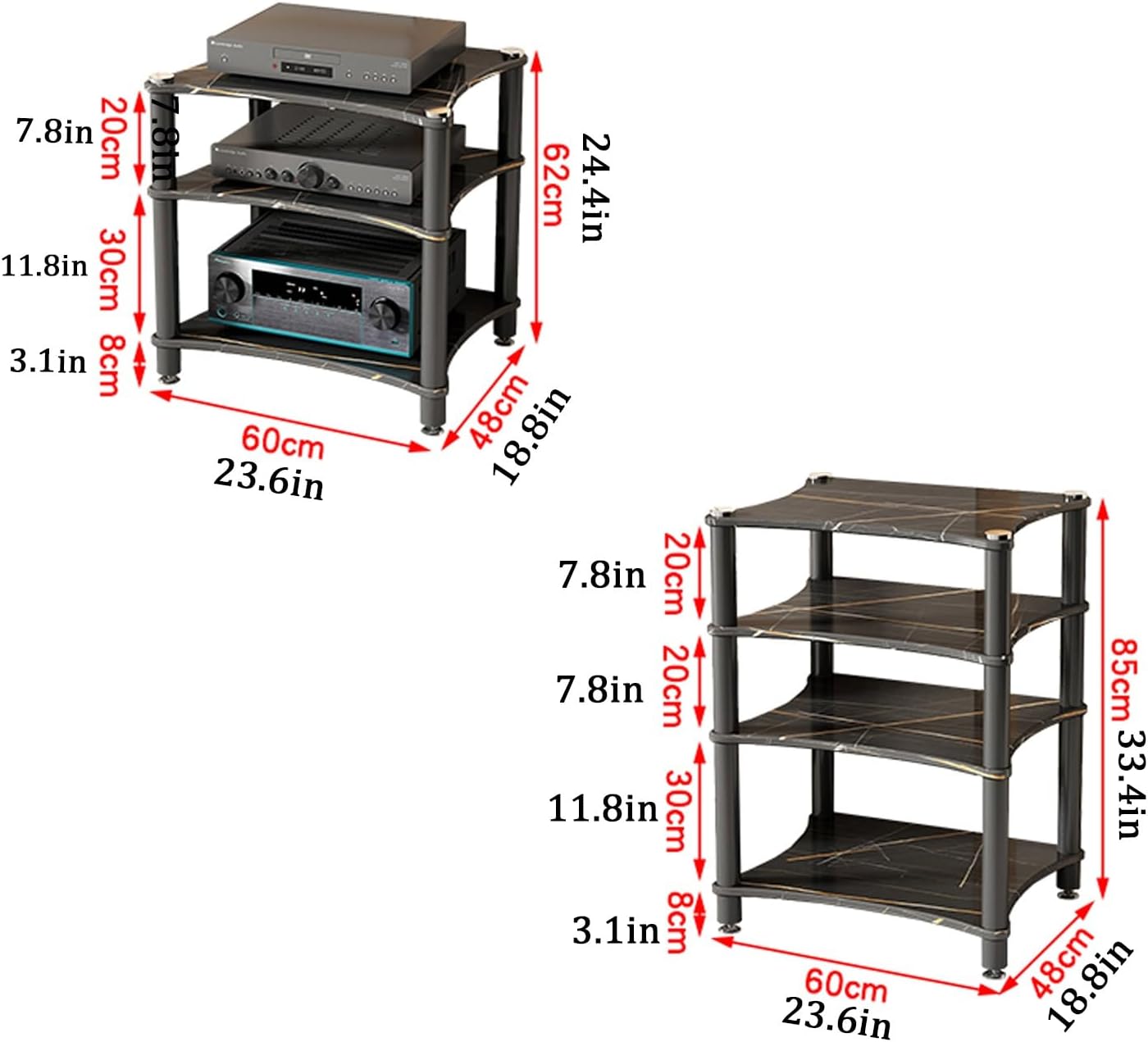 WUHUQN Audio Rack